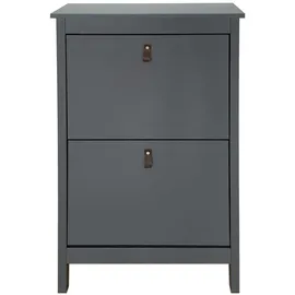 Hti-Living Hayet 2 Fächer 80 x 100 x 30 cm grau