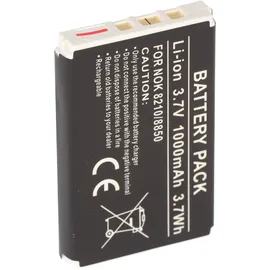 AccuCell Akku passend für Nokia 8210, 8850, Li-Ion, 3,7V, 1000mAh, 3,7Wh