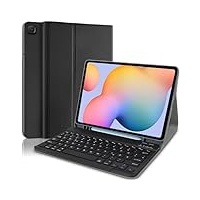 YUEJIDZ Samsung S6 Lite Table Hülle mit Tastatur, Tastatur Hülle für Samsung Galaxy Tab S6 Lite 10.4 Zoll 2022/2020,Hülle mit Pencil Halterr für Samsung Galaxy Tab S6 Lite (SM-P610/P615/P613/P619)