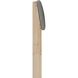 vidaXL Gepolstertes Kopfteil Taupe 120 cm Massives Kiefernholz