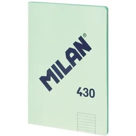 Milan MILAN® Notizbuch, A4, liniert, 48 Blatt A4, Papier 95 g/m2, Serie 1918, Grün