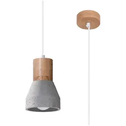 Sollux SL.0964 Pendelleuchte QUBIC grau