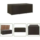 Gartenbox Poly Rattan 180x90x70 cm Braun - Gartenbox - Auflagenbox - Outdoor Storage - Gartenmöbel - Rattan Gartenmöbel - The Living Store