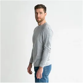 Stier Longsleeve Logo Capsule organic cotton S Grey Melange