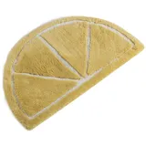 Badteppich in Zitronenform