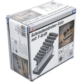 BGS Diy 7099 | Schraubendreher-Satz mit T-Griff | Innensechskant 3/32" 3/8" 10-tlg.