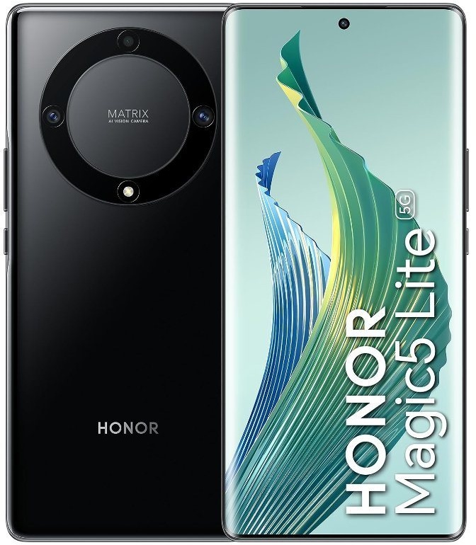 Honor Magic5 Lite Smartphone (128 GB Speicherplatz) schwarz