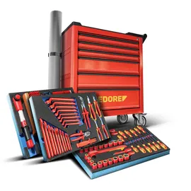Gedore Werkzeugwagen Stahl rot 103-tlg