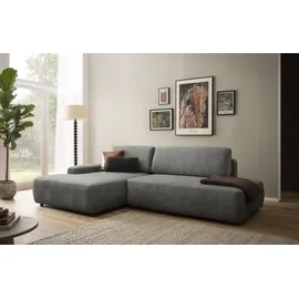 Home Affaire Eckcouch Cord 2-Sitzer Grau