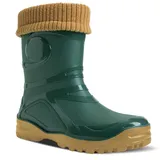 DEMAR Gummistiefel mit Wolle gefüttert Young FUR-2 (40, grün) - 40 EU