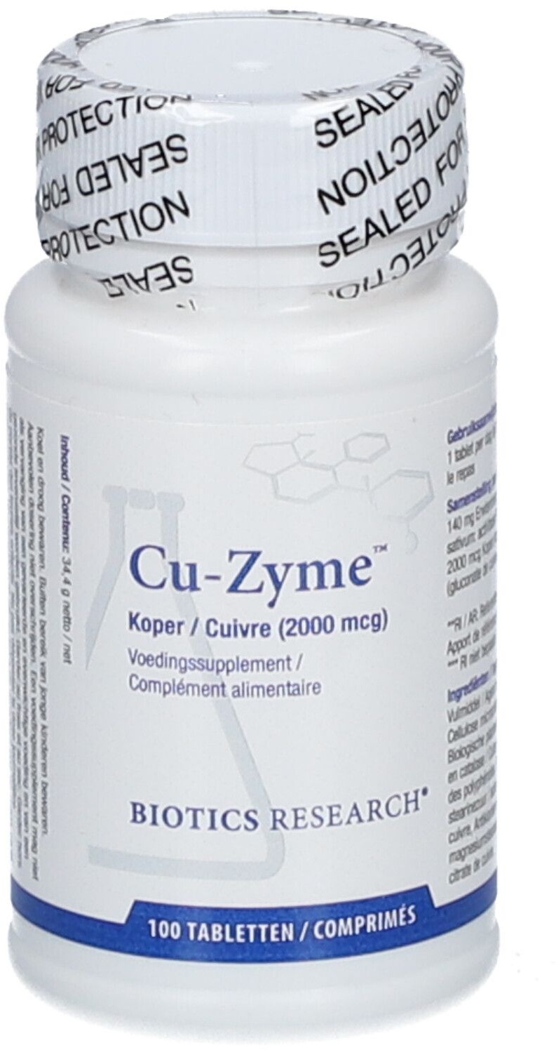 Biotics Research® Cu ZymeTM 2 mg 100 pc(s) comprimé(s)