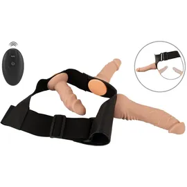 You2Toys 4-teiliges Strap-on-Set inklusive RC-Vibrator und 2 Dildos, hautfarben hell