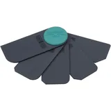 WOLFCRAFT Fugenglätter Fächerset 5-teilig, für Dichtstoffe, Sanitär- und Bodenfugen