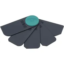 WOLFCRAFT Fugenglätter Fächerset 5-teilig, für Dichtstoffe, Sanitär- und Bodenfugen