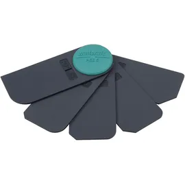 WOLFCRAFT Fugenglätter Fächerset 5-teilig, für Dichtstoffe, Sanitär- und Bodenfugen