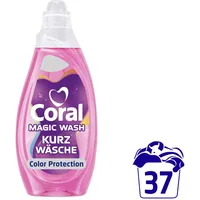 4x CORAL Waschmittel Flüssigwaschmittel Buntwaschmittel Magic Wash Color 1,48 L