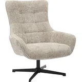 SalesFever Drehsessel Komfortabler Chenillestoff 81 x 103 x 85 cm Grau/Schwarz drehbar