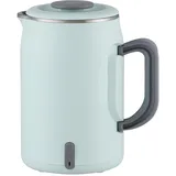 Elektrische Reise Wasserkocher 0,6L, Klappbarer Griff, 400W Tragbar Kanne, 304 Edelstahl BPA-frei, 1-Tasten-Bedienung, Sicher für Camping/Büro/Unterwegs/Caravan