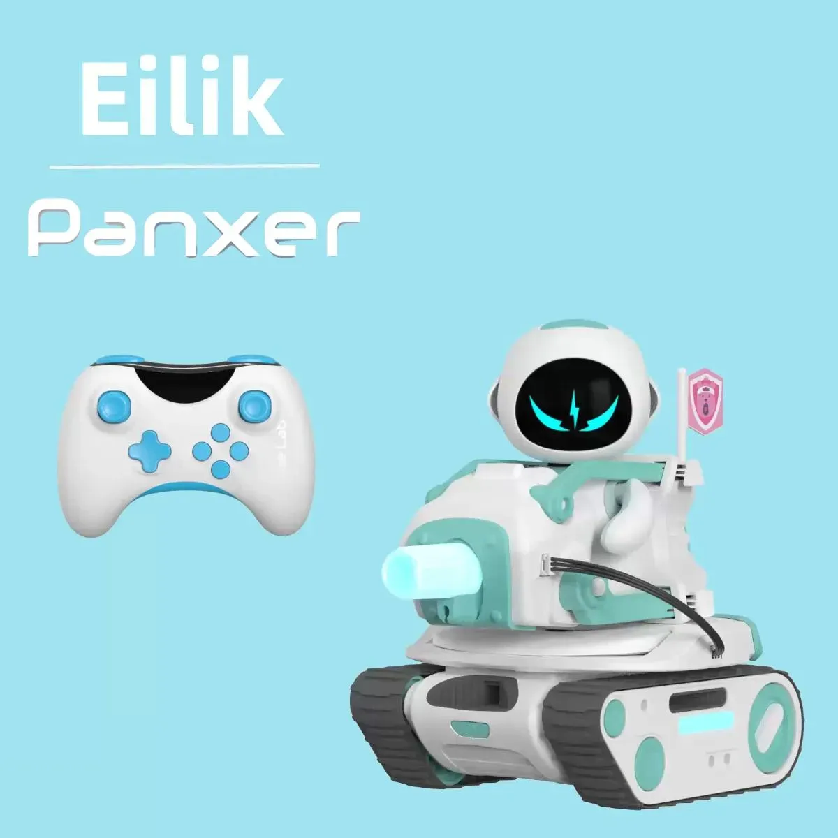 Energize Lab Eilik + Panxer Bundle, interaktiver Emotionsroboter mit Fahrzeug, Multiplayer-Funktion