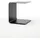 Rolf Benz Beistelltisch 940-102 Leder Schwarz 45 cm