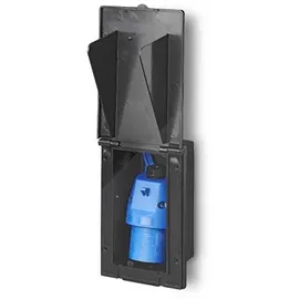 PRO PLUS Proplus CEE-Einspeisestecker Einbau rechteckig schwarz