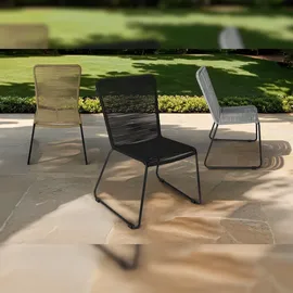 Sam ISRA Gartenstuhl 58 x 58 x 88 cm schwarz 4 St.