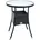 Beistelltisch Tisch Polyrattan Gartentisch Rattan Balkontisch Rund Schwarz