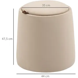 Homcom 2-in-1 Ottomane Sitzhocker