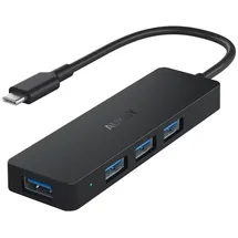 Aukey Cb-C64 Hub Usb-C Slim 4Xusb 3.1 5Gbps Otb - Schwarz