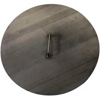Tepro Deckel TEPRO, grau (anthrazit), H:4,15cm L:60cm Ø:60cm, Stahlblech, Deckel, Abdeckung für Feuerschale 60 cm, Stahlblech