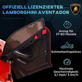 Homcom Elektroauto Lamborghini Aventador SVJ Roadster 12V rot (1-tlg)