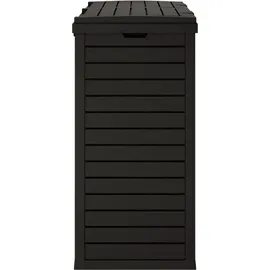 vidaXL Mülleimer 78x41x86 cm Schwarz