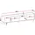 Mirjan24 Tewos 200 TV-Lowboard 200x50 cm Schwarz Holzwerkstoff