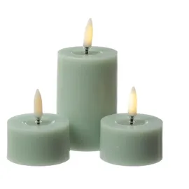 uYuni LED Mini Kerze/Teelicht Thea 2,8 cm grün