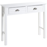 Haku-Möbel HAKU Möbel Konsole weiß, Massivholz, MDF - Maße: B 100 cm x H 77 cm x T 30 cm, Style: Coastal Furniture