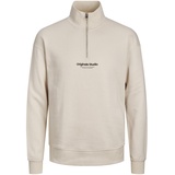 JACK & JONES Vesterbro Sweat Quarter Zip Hn Sn Halbreißverschluss-sweatshirt Moonbeam XS