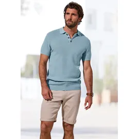 John Devin Strick Poloshirt blau S