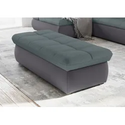 Polsterhocker DOMO COLLECTION "Moric", grau (grau, eisblau), B:136cm H:43cm T:64cm, Hocker, inklusive Stauraum