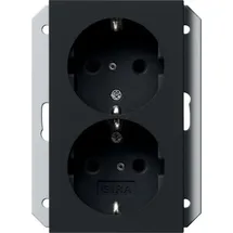Gira Schuko-Steckdose 2-fach Schwarz