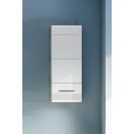 Home Affaire Malmö Hängeschrank 30 x 77 x 23 cm Weiß hochglänzend Metall/MDF