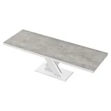 Design Esstisch Tisch HEN-111 Hochglanz ausziehbar 160 bis 256 cm