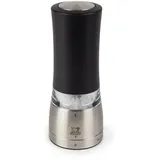 Peugeot Salzmühle Daman 16 cm Edelstahl Schwarz