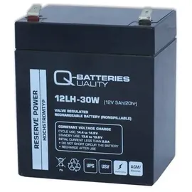 Quality Batteries Q-Batteries 12LH-30W 12V 5Ah Blei-Vlies-Akku AGM VRLA Hochstrom USV