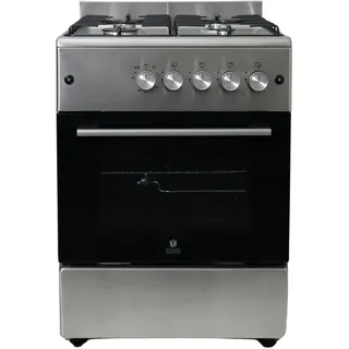 GASLINE Gas Standherd 60cm SHGG6060FGIX Thermostat, Gasbackofen Umluft LPG/Erdgas