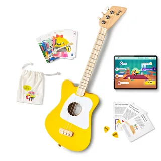 Loog Loog, Mini-Akustikgitarre mit 3 Saiten gelb