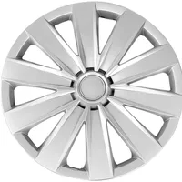 Trimak Radkappen 13-14-15-16 Zoll 4er Set Radzierblenden Silber Schwarz Schlagfest, Silber / 16-Zoll-Radkappen, ABS Kunststoff, Schlagfest, Hochwertig silberfarben