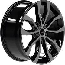 Autec Uteca 9,0 x 20 5 x 127 ET47 MB71,6 Schwarz poliert