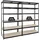 Proregal Schwerlastregal Metall 220x120x60 cm schwarz 6-Ebenen