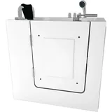 Acquavapore - Sitzwanne Whirlpool Badewanne mit Tür S02WP-TH-B-L 100x78cm