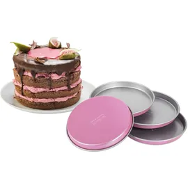 Zenker creative studio Schichtkuchenset 17cm 4-teilig rosa